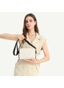 Miss Lulu Kabelka crossbody kožená white