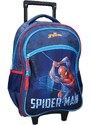 Vadobag Dětský / chlapecký cestovní kufr na kolečkách s přední kapsou Spiderman - 45L