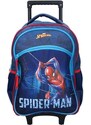 Vadobag Dětský / chlapecký cestovní kufr na kolečkách s přední kapsou Spiderman - 45L