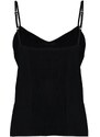 Trendyol Curve Black Woven Strapless Blouse