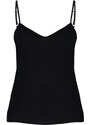 Trendyol Curve Black Woven Strapless Blouse