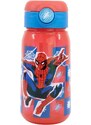 Stor Plastová láhev na pití s brčkem a víčkem Spiderman - 510 ml