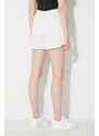 Kraťasy adidas adidas Originals Club Shorts dámské, bílá barva, hladké, high waist, IB5797-white