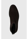 Semišové kotníkové boty BOSS Calev pánské, hnědá barva, 50497739