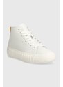 Kožené sneakers boty Tommy Jeans TJW NEW CUPSOLE LEATHER bílá barva, EN0EN02213