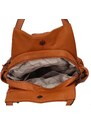 Coveri Designový dámský koženkový batůžek/taška Armand, hnědá