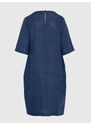 Lněné modré šaty Piero Moretti