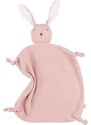 Malomi Kids Růžový mušelínový muchláček Dudu Rabbit