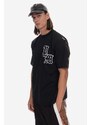Bavlněné tričko Phenomenon x MCM Big Visetos Mock černá barva, s potiskem, MHTDSJP01BK-BK