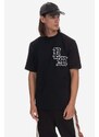 Bavlněné tričko Phenomenon x MCM Big Visetos Mock černá barva, s potiskem, MHTDSJP01BK-BK