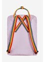 Batoh Fjallraven Kanken Rainbow fialová barva, malý, s aplikací, F23620.457.907-907