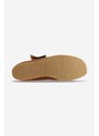 Semišové polobotky Clarks Originals Wallabee Boot dámské, hnědá barva, na klínku, 26169841