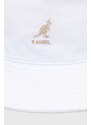 Bavlněný klobouk Kangol Washed Bucket bílá barva, K4224HT-WHITE