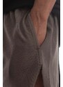 Kraťasy Rick Owens Knit pánské, hnědá barva, DU01C6374.RIG.DUST-BLACK
