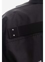 Bunda Rick Owens Woven Jumbo pánská, černá barva, přechodná, DU01C6753.MUEP3.BLACK-BLACK