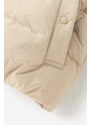 Péřová bunda Woolrich Eco Taslan Jacket CFWWOU0795FRUT3327 4377 dámská, béžová barva, zimní