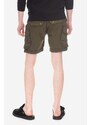 Kraťasy Alpha Industries Combat Short pánské, zelená barva, 116210.142-green