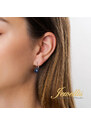 Jewellis ČR Jewellis ocelové visací náušnice na klapky s perlami Swarovski - Iridescent Rouge