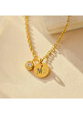 MIDORINI.CZ Dámský personalizovaný náhrdelník MINIMALIST, Iniciála na přání, chirurgická ocel