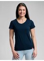 Dámské bavlněné triko CityZen klasické s elastanem tmavě modrá