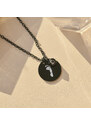 MIDORINI.CZ Dámský náhrdelník Medailonek se zirkonem, Vlastní obrázek na přání, chirurgická ocel 316L