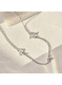 MIDORINI.CZ Dámský personalizovaný náhrdelník se dvěmi písmenky a zirkonem na přání