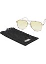 URBAN CLASSICS Sunglasses Saint Tropez - transparent/gold