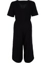 Trendyol Curve Black Waist Detailed Jumpsuit