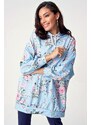 Bigdart 4125 Oversized Sweat Dress - Ice Blue