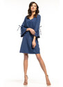 Tessita Woman's Dress T273 4 Navy Blue