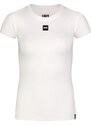 Nordblanc Bílé dámské bavlněné tričko CLOSE-UP