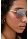 Sluneční brýle Michael Kors EAST SIDE dámské, zlatá barva, 0MK1135B