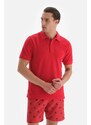 Dagi Red Towel Polo Neck T-Shirt