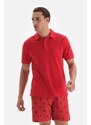 Dagi Red Towel Polo Neck T-Shirt