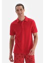 Dagi Red Towel Polo Neck T-Shirt