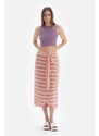 Dagi Lilac Ribbed Crop