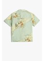 Koton Boys' Short Sleeve Tiger Print Shirt with Pockets 3skb60164tw