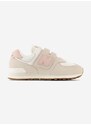 Dětské sneakers boty New Balance PV574RP1 béžová barva