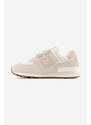 Dětské sneakers boty New Balance PV574RP1 béžová barva