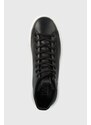 Kožené kecky Karl Lagerfeld MAXI KUP pánské, černá barva, KL52265