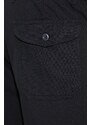 Bavlněné šortky Corridor černá barva, CS0051.BLK-BLACK