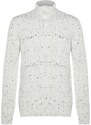 Trendyol Ecru Regular Fit Buttoned Turtleneck Nopple Knitwear Sweater