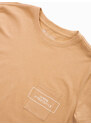 Ombre Men's cotton t-shirt with pocket print