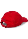 Dětská bavlněná čepice Polo Ralph Lauren červená barva, hladká
