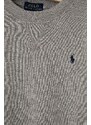 Dětská mikina Polo Ralph Lauren šedá barva, hladká