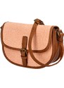 Dámska crossbody kabelka lososově oranžová - Firenze Drumy oranžová