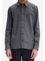 Košile A.P.C. Chemise Vincent COEUT-H12426 GREY HEATHER šedá barva, regular, s klasickým límcem