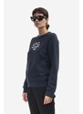 Bavlněná mikina A.P.C. Sweat Tina COEZD-F27561 MARINE dámská, tmavomodrá barva, s aplikací