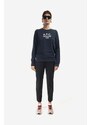 Bavlněná mikina A.P.C. Sweat Tina COEZD-F27561 MARINE dámská, tmavomodrá barva, s aplikací