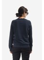 Bavlněná mikina A.P.C. Sweat Tina COEZD-F27561 MARINE dámská, tmavomodrá barva, s aplikací